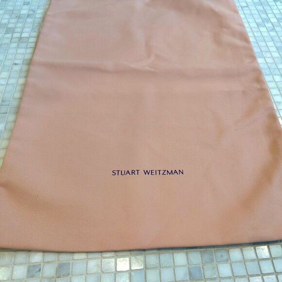 New Stuart Weitzman Extra Pink Drawstring Dust Bag - Picture 1 of 4